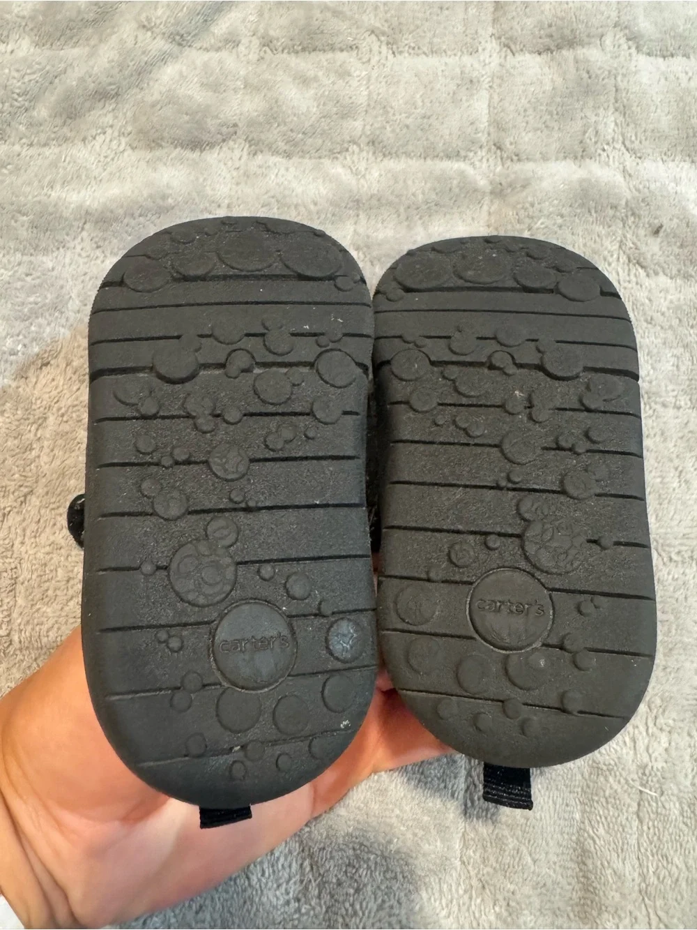 Carter's Black Mary Jane Shoes with Pink Insole and Sparkle